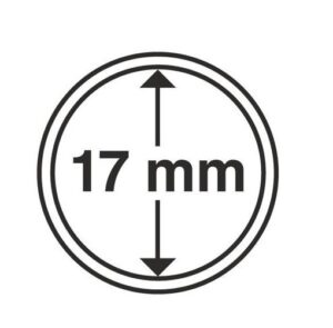 Капсули для монет 17mm із рантою 10 шт.Schulz Польща