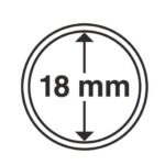 Капсули для монет 18mm із рантою 10 шт