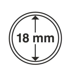 Капсули для монет 18mm із рантою 10 шт
