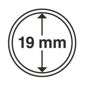 Капсули для монет 19mm без ранти 10 шт