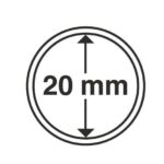 Капсули для монет 20mm без ранти 10 шт