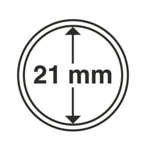 Капсули для монет 21mm без ранти 10 шт.