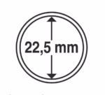Капсули для монет 22,5mm із рантою 10 шт.Schulz Польща