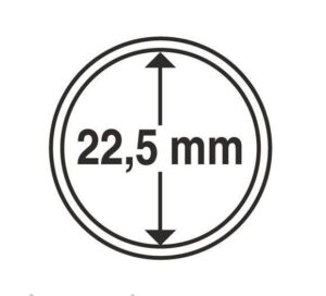 Капсули для монет 22,5mm із рантою 10 шт.Schulz Польща