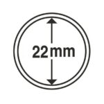 Капсули для монет 22 mm без ранти 10 шт