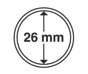 Капсули для монет 26mm без ранти на 1грн НБУ10 шт.Schulz Польща