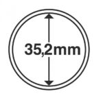 Капсули для монет 35,2mm без ранти на 5грн нейзильбер НБУ10 шт.