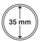 Капсули для монет 35 mm без ранти 10 шт.SCHULZ