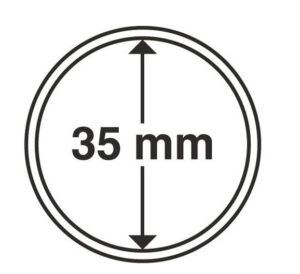 Капсули для монет 35 mm без ранти 10 шт.SCHULZ