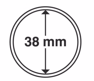 Капсули для монет 38mm із рантою 10 шт.Schulz Польща