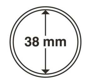 Капсули для монет 38mm із рантою 10 шт.Schulz Польща
