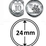 Капсули для монет 24mm без ранти 10 шт.