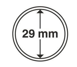 Капсули для монет 29mm із рантою 10 шт.Schulz Польща