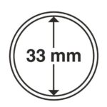 Капсули для монет 33 mm без ранти на 200000 крб НБУ 10 шт.