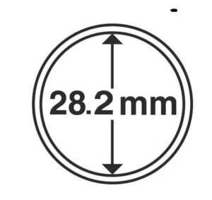 Капсули для монет 28,2 мм без ранта на 5 грн біметал 10 шт.