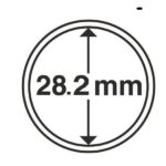 Капсули для монет 28,2mm без ранти на 5 грн біметал 10 шт