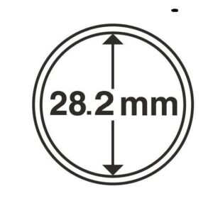 Капсули для монет 28,2mm без ранти на 5 грн біметал 10 шт