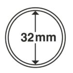 Капсули для монет 32 mm без ранти10 шт.