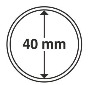 Капсули для монет 40 mm без ранти10 шт.