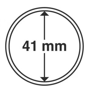 Капсули для монет 41mm із рантою 10 шт.Schulz Польща