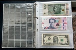 АЛЬБОМ А4 на 150монет та 180 банкнот (65 листів) MINGT