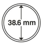 Капсули для монет 38,6 mm без ранти на 10 грн срібло НБУ 10 шт