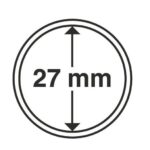 Капсули для монет 27 mm без ранти 10 шт.