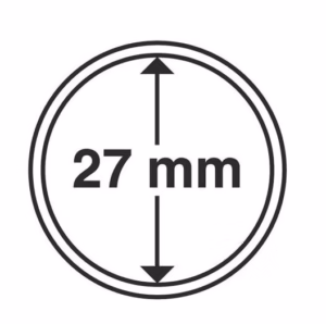 Капсули для монет 27 mm без ранти 10 шт.