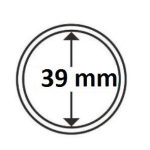 Капсули для монет 39 mm без ранти10 шт.