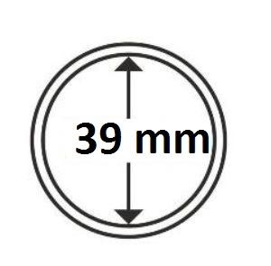 Капсули для монет 39 mm без ранти10 шт.