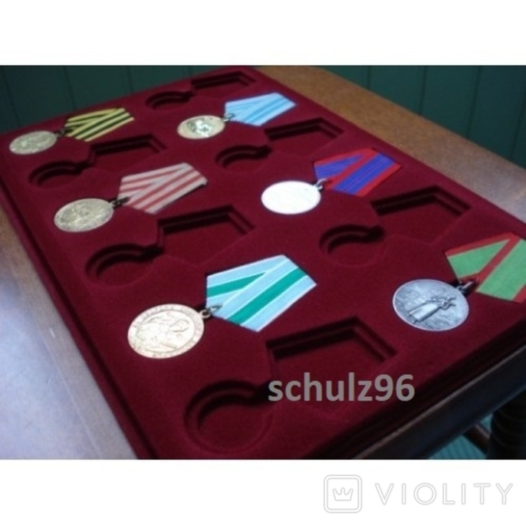 Планшет із прозорою кришкою на 12 медалей СРСР Schulz