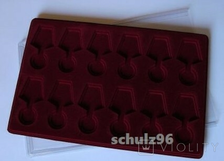 Планшет із прозорою кришкою на 12 медалей СРСР Schulz