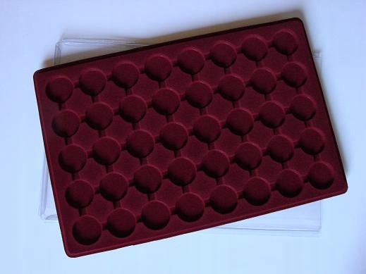 Планшет із прозорою кришкою на 40 монет D=32mm Schulz Польща