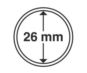 Капсули для монет 26mm з рантою 10 шт SCHULZ