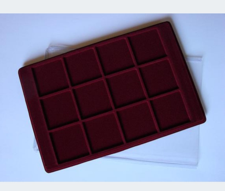 Планшет на 12 монет D=64mm  із прозорою кришкою Schulz Польща